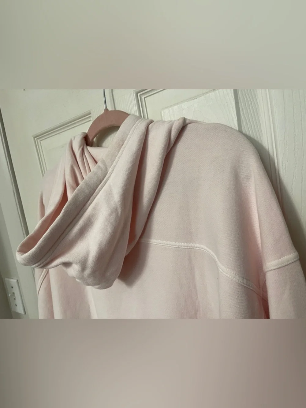 ❗️Sold❗️Aerie Oversized Travel Hoodie Pink Petal Longer Length Size M NWT - Picture 10 of 11
